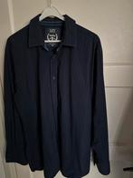 Prachtig overhemd donkerblauw XXL, Kleding | Heren, Overhemden, Ophalen of Verzenden, Zo goed als nieuw, Blauw, Overige halswijdtes