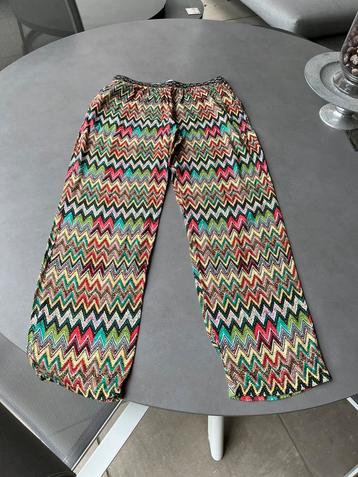 Kleurrijke Missoni look F&P broek, maat L = M beschikbaar voor biedingen