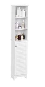 Moderne hoge badkamerkast met opbergruimte, slanke hoge kast, (Half)hoge kast, Minder dan 50 cm, Nieuw, Ophalen of Verzenden