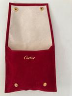 WD-023 vintage CARTIER rode sieradenpouch, sieradenzakje, Ophalen of Verzenden, Overige materialen, Overige typen