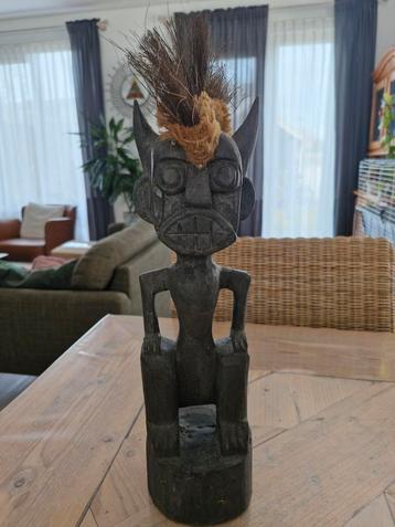 Houten Duivel beeld beschikbaar voor biedingen