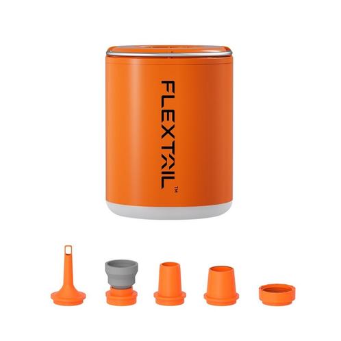 TINY PUMP 2X Ultieme 3in1 Oplaadbare Luchtpomp & Lamp Oranje, Caravans en Kamperen, Luchtpompen, Nieuw, Elektrisch, Ophalen of Verzenden