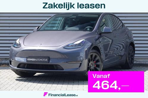 Tesla Model Y Long Range AWD 75 kWh | Panoramadak | Leder |, Auto's, Tesla, Bedrijf, Lease, Financial lease, Model Y, ABS, Adaptive Cruise Control