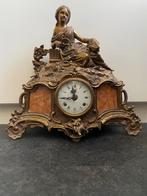 Duiven klok met marmer, Antiek en Kunst, Ophalen of Verzenden