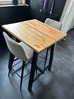 IKEA hoge eettafel met 2 krukken!, Ophalen, Zo goed als nieuw