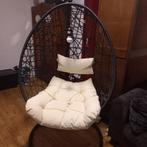 Hangstoel hang-ei schommelstoel zwart z.g.a.n., Huis en Inrichting, Stoelen, Ophalen, Zo goed als nieuw, Eén