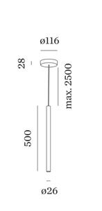2x Wever & Ducré Match 5.0 ceiling suspended LED, Huis en Inrichting, Lampen | Hanglampen, Ophalen of Verzenden, Nieuw, Metaal