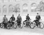Harley-Davidson Models line-up 1912 motorcycle group photo p, Verzenden, Foto, Nieuw, Voor 1940