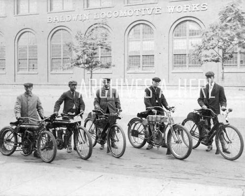 Harley-Davidson Models line-up 1912 motorcycle group photo p, Verzamelen, Foto's en Prenten, Nieuw, Foto, Overige onderwerpen