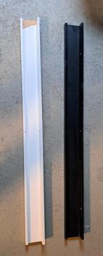 Ikea Lijst Planken - Wit & Zwart RIBBA, Ophalen of Verzenden, Gebruikt