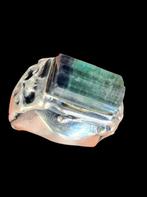 Modernistische Zilveren Design Ring Natuurlijke Toermalijn, Sieraden, Tassen en Uiterlijk, Verzenden, Zilver, Ring