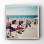 Fine Art Badgasten in Wijk aan Zee, 1960 Analoge kleuren, Ophalen of Verzenden