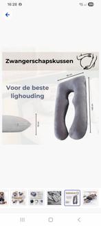 Litollo Zwangerschapskussen U-vorm Grijs - Nieuw, Ophalen of Verzenden, Nieuw, 100 cm of meer, Overige typen