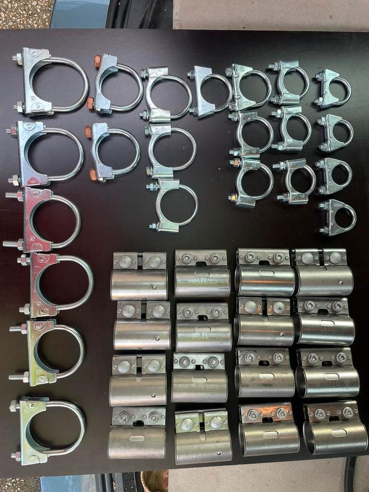 Partij nieuwe uitlaat klemmen Bosal en OEM Volkswagen, Auto-onderdelen, Uitlaatsystemen, Nieuw, Ophalen of Verzenden