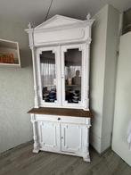 Oude grenen hoekkast, geschilderd - 233x60x108 cm, Ophalen, Gebruikt, 100 tot 150 cm, 200 cm of meer