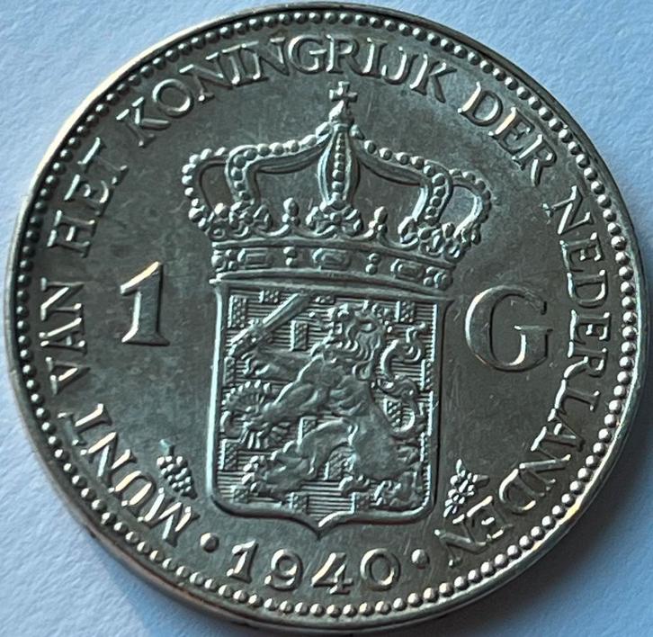 Schitterende gulden 1931, Postzegels en Munten, Munten | Nederland, Losse munt, 1 gulden, Koningin Wilhelmina, Zilver, Ophalen of Verzenden