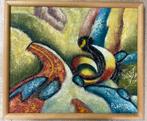 ‘Beautiful Colous’ van B. Long, Antiek en Kunst, Kunst | Schilderijen | Abstract, Ophalen of Verzenden