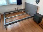 Ikea Malm Bedframe 140x200 cm - Grijs, Huis en Inrichting, Ophalen, Gebruikt, 140 cm, Twijfelaar