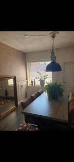 Eettafel met kruispoot - 190x90cm, Ophalen, 50 tot 100 cm, Zo goed als nieuw, Industrieel