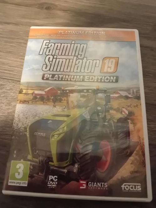 Farming Simulator 19 - Édition Platinum, Spelcomputers en Games, Games | Pc, Zo goed als nieuw, Simulatie, 3 spelers of meer, Vanaf 3 jaar
