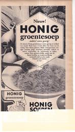 Retro reclame 1962 Honig Koog aan de Zaan groentesoep, Verzamelen, Retro, Overige typen, Ophalen of Verzenden