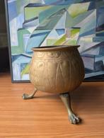 Koperem pot op pootjes, Ophalen of Verzenden, Koper