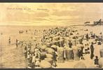 Katwijk aan Zee, strandgezicht met veel volk, Ophalen of Verzenden, Voor 1920, Gelopen, Zuid-Holland