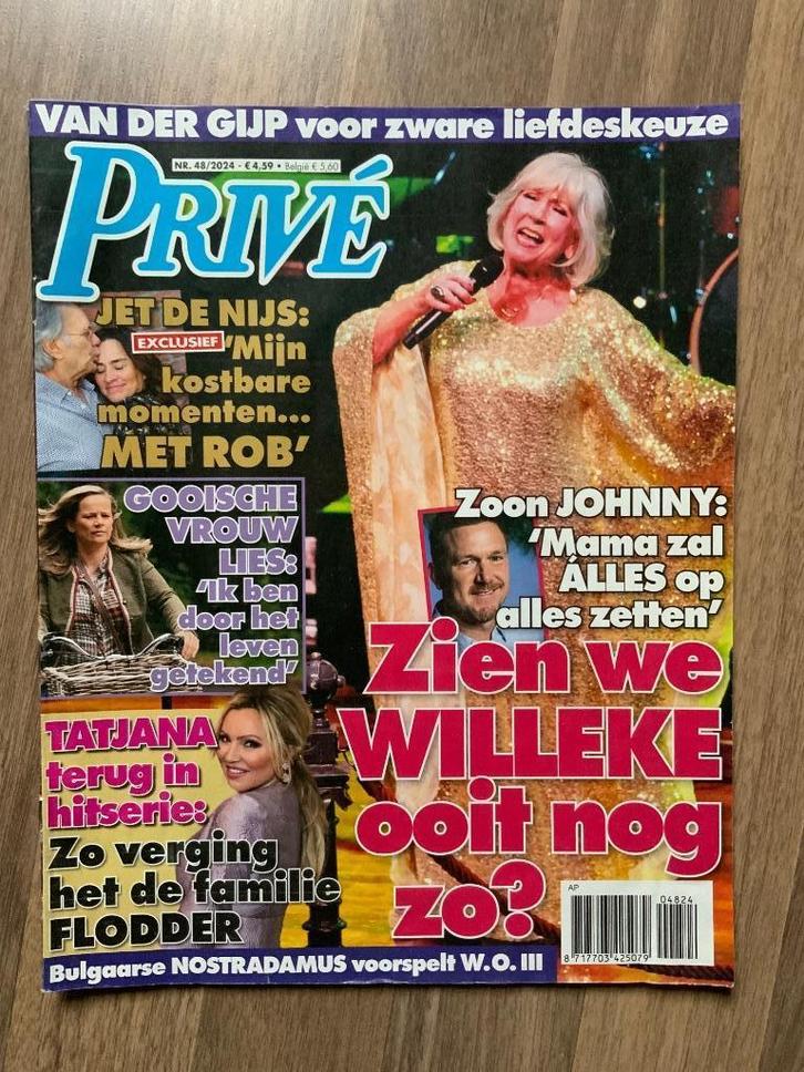 Tijdschrift Prive nr 48, 2024 - Willeke Alberti, Tatjana, Verzamelen, Tijdschriften, Kranten en Knipsels, Tijdschrift, Nederland