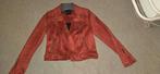 Rode Desires Biker Jacket Suede Look - Maat S, Desires, Ophalen of Verzenden, Zo goed als nieuw, Maat 36 (S)