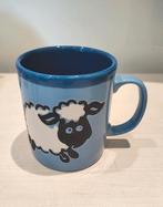 Vintage mok - beker Just Mugs England keramiek schapen, Verzenden, Keramiek, Zo goed als nieuw, Overige stijlen