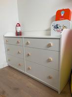 Witte Ikea Hauga ladekast, leuke knopje, zgan, afhalen, Kast, Ophalen, Minder dan 90 cm, 100 cm of meer