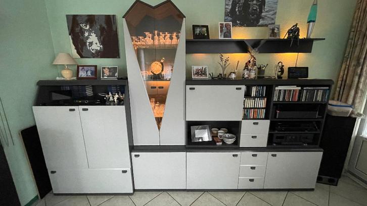 Wandmeubel Montana, Huis en Inrichting, Kasten | Wandmeubels, Gebruikt, 200 cm of meer, 250 tot 300 cm, 25 tot 50 cm, Met lade(s)