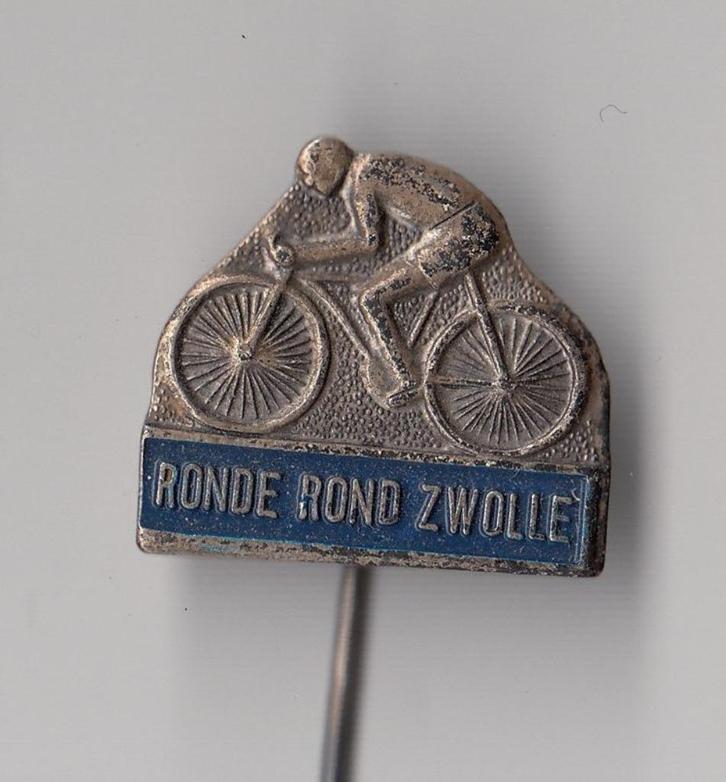 Ronde Rond Zwolle Fiets Wielrennen speldje, Verzamelen, Speldjes, Pins en Buttons, Gebruikt, Speldje of Pin, Overige onderwerpen