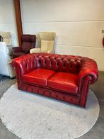 Oxblood rood chesterfield 2 zits bank bankstel Z.G.A.N., 2871SK, Klassieke, Mariansoliak8@gmail.com, Ophalen of Verzenden