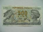 1107. Italië, 500 lira 1967 Arethusa., Postzegels en Munten, Bankbiljetten | Europa | Niet-Eurobiljetten, Verzenden, Italië, Los biljet