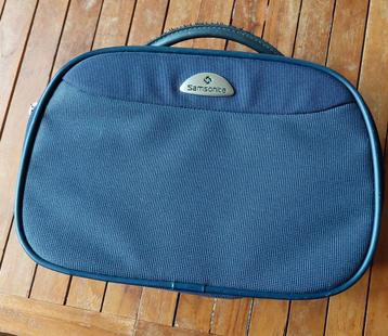 Samsonite heren toilettas, donkerblauw, zgan