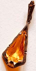 Bedel hanger marcasiet zilver, Sieraden, Tassen en Uiterlijk, Antieke sieraden, Ophalen of Verzenden, Zilver, Hanger, Met edelsteen
