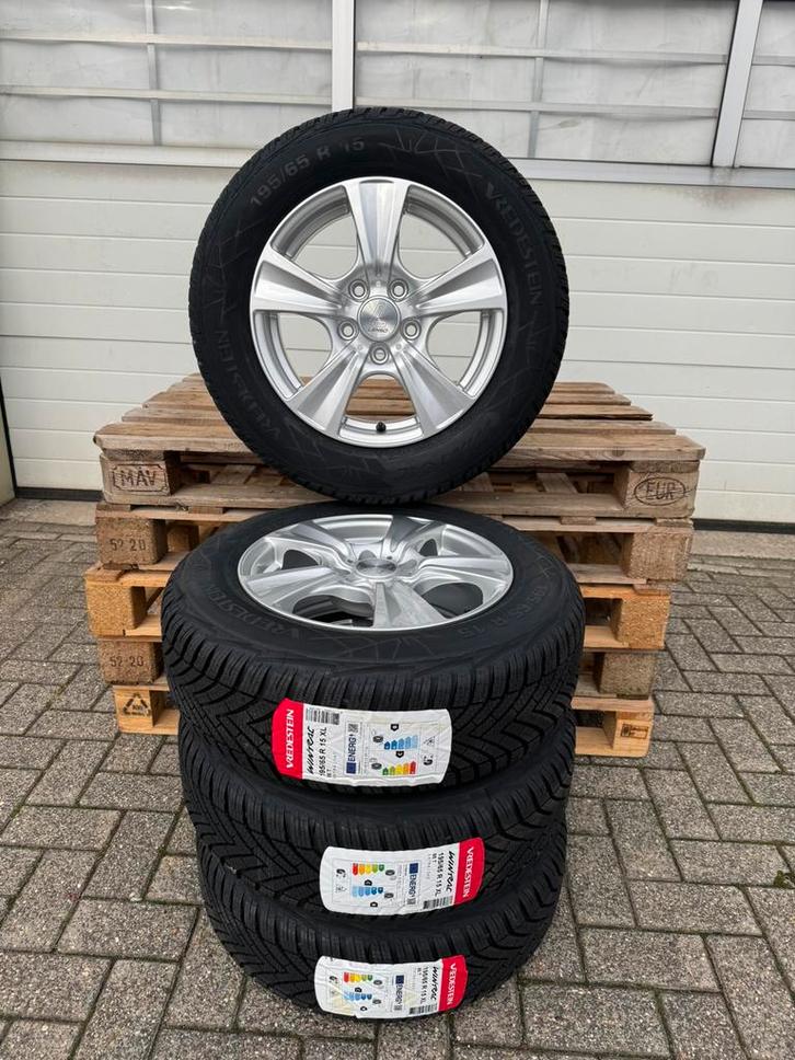 Nieuwe 15” winterset 5x112 met 195/65R15 o.a VAG, Auto-onderdelen, Banden en Velgen, Banden en Velgen, Winterbanden, 16 inch, 195 mm