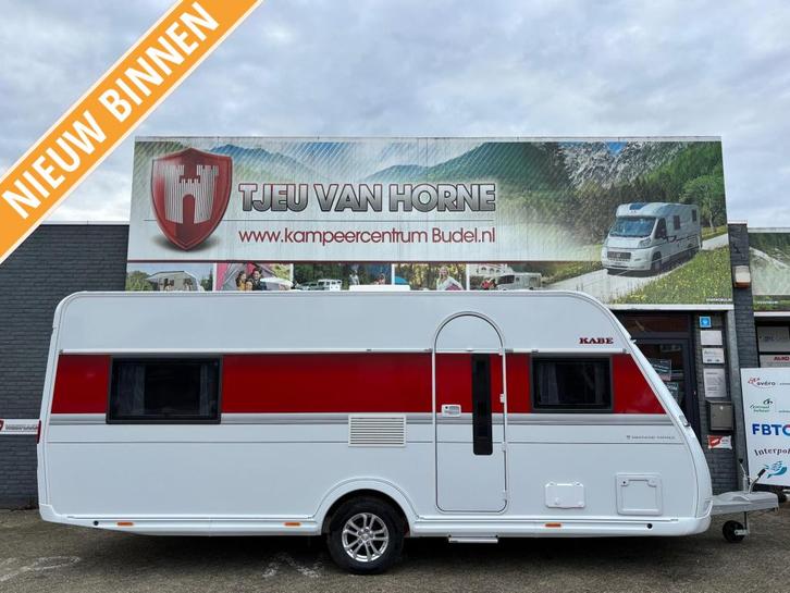Kabe Smaragd 540 GLE B2 Enkele bedden, Caravans en Kamperen, Caravans, Bedrijf, tot en met 2, Rondzit, Kabe, 2 aparte bedden, Lengtebed