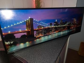 Schilderij Brooklyn Bridge bij Nacht beschikbaar voor biedingen