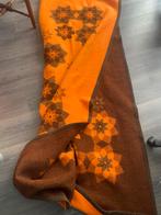 Oranje bruine deken vintage, Ophalen of Verzenden, Zo goed als nieuw, Eenpersoons, Deken of Dekbed