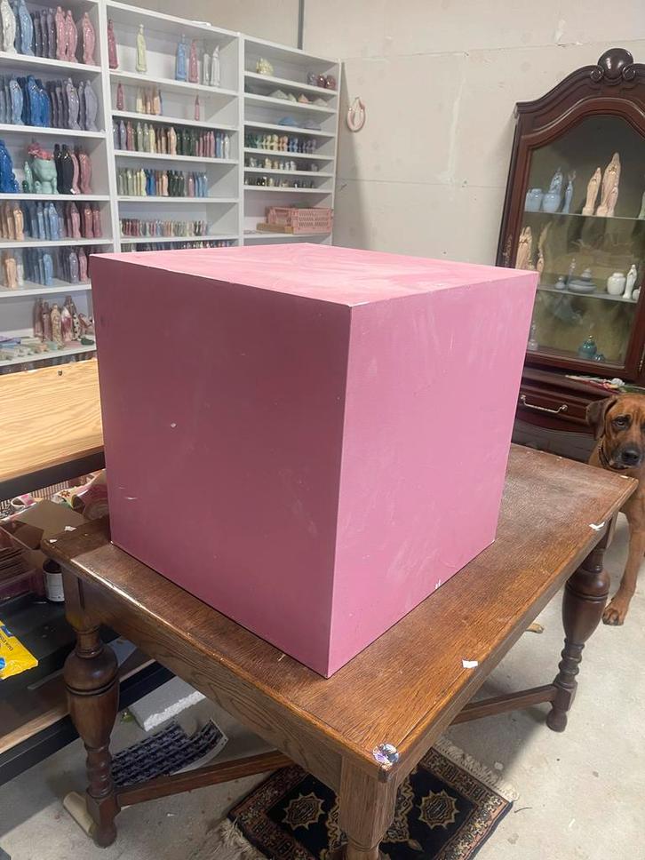 Houten Presentatie Blok - MDF, Huis en Inrichting, Woonaccessoires | Zuilen en Pilaren, Gebruikt, Ophalen