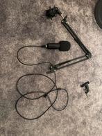 Microfoon + arm, Muziek en Instrumenten, Microfoons, Ophalen of Verzenden, Zo goed als nieuw, Studiomicrofoon