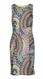 Joseph Ribkoff chique geel/gekleurd stretch jurk mt 44, Overige kleuren, ., Maat 42/44 (L), Joseph Ribkoff