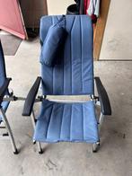 2 Blauwe Campingstoelen Human Nature met Kussen, Ophalen, Zo goed als nieuw, Campingstoel