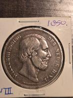 Rijksdaalder Willem lll, 1850., Ophalen of Verzenden, Koning Willem III, 2½ gulden