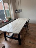 Ikea skogsta eettafel 235x100 + stoelen/bankjes, Huis en Inrichting, Tafels | Eettafels, Gebruikt, 100 tot 150 cm, 200 cm of meer