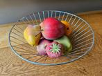 Retro fruitschaal met plastic fruit, Ophalen of Verzenden, Huis en Inrichting