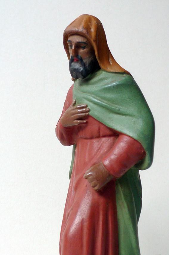 Losse drijver oude gipsen kamelenverzorger kerstgroep St Jos, Diversen, Kerst, Zo goed als nieuw, Ophalen of Verzenden