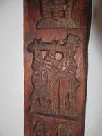 19e eeuw antiek handgestoken hout speculaasplank koekplank, Verzenden
